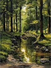 Diamond Art Kits for Adults Forest Landscape 12x16inch