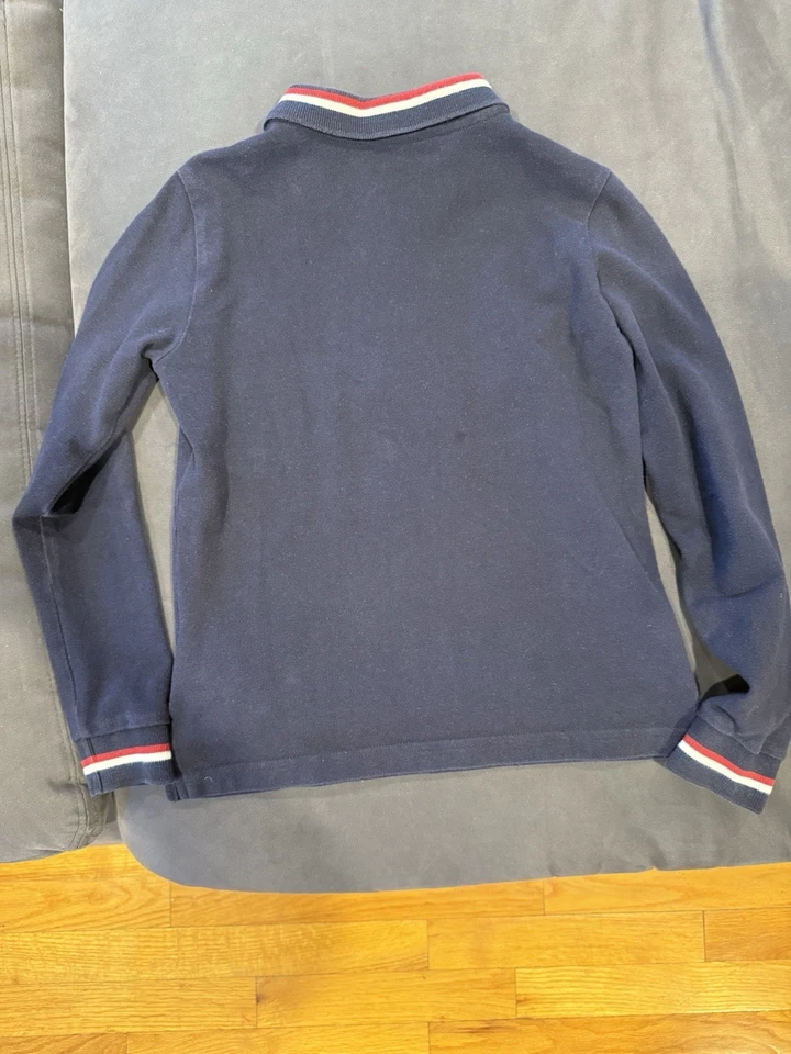 Polo Moncler Niños Azul Marino Manga Larga Talla 8 Foto 3 de 4