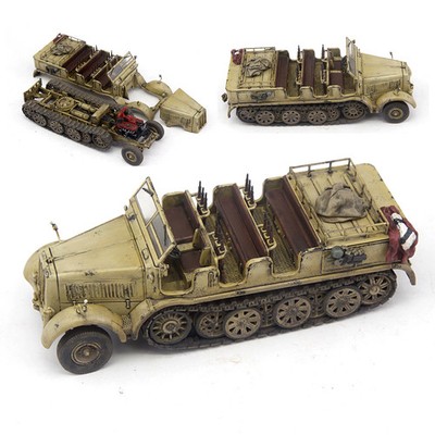 PMA 1/72 German Sd.Kfz.8 Half-Track Troop Transport Trailer Model Sand Color