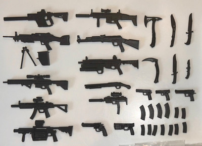 VALAVERSE KICKSTARTER 1:12 ACTION FORCE CRIMSON SHADOWS WEAPONS PACK 4 GI JOE 6 