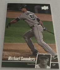 2010 Upper Deck 1 Baseball Michael Saunders Seattle Mariners base card #448