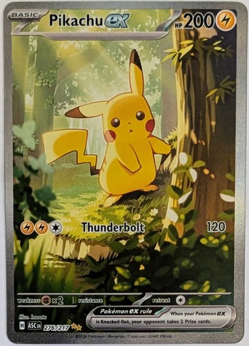 Pikachu ex 276/217 - Ascended Heroes Holo - Fresh out of pack