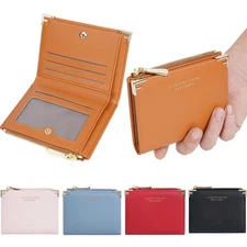 Women's Wallet Small Leather Credit Card Holder Mini Bifold Clutch Purse Handbag