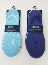 2 of 3 Pack Polo Ralph Lauren Women's Flat Knit Sneaker Invisible Socks