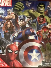 Men's Marvel Avengers 15 Days of Socks BOX SET CREW  LOW CUT