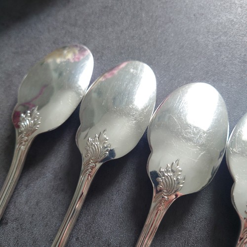Christofle Marly 5pcs Silverplate Flatware Sauce Spoon Excellent - Picture 16 of 20