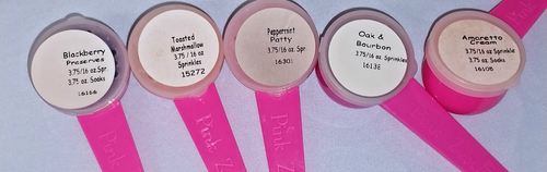 31 Lot Pink Zebra Sprinkles Sample Scoops Fragrance Soy Wax / Melt Chips 3.75 oz - Picture 5 of 8