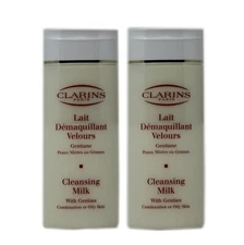 CLARINS CLEANSING MILK WITH GENTIAN COMBINATION / OILY SKIN 2x200ML