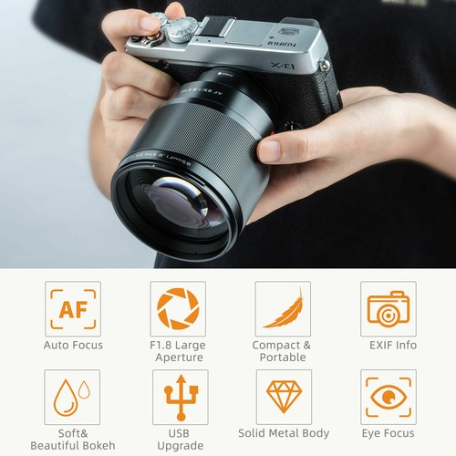 VILTROX 85mm F1.8II AF Lens Full Frame Lens For Fuji X Mount Camera Mark II - Picture 7 of 9
