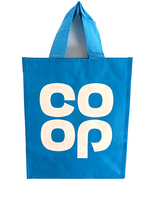 COOP OFFIZIELLER SHOPPER BEUTELTASCHE BAUMWOLLE GRIFFE NEU MIT ETIKETT BLAU LIZENZIERT