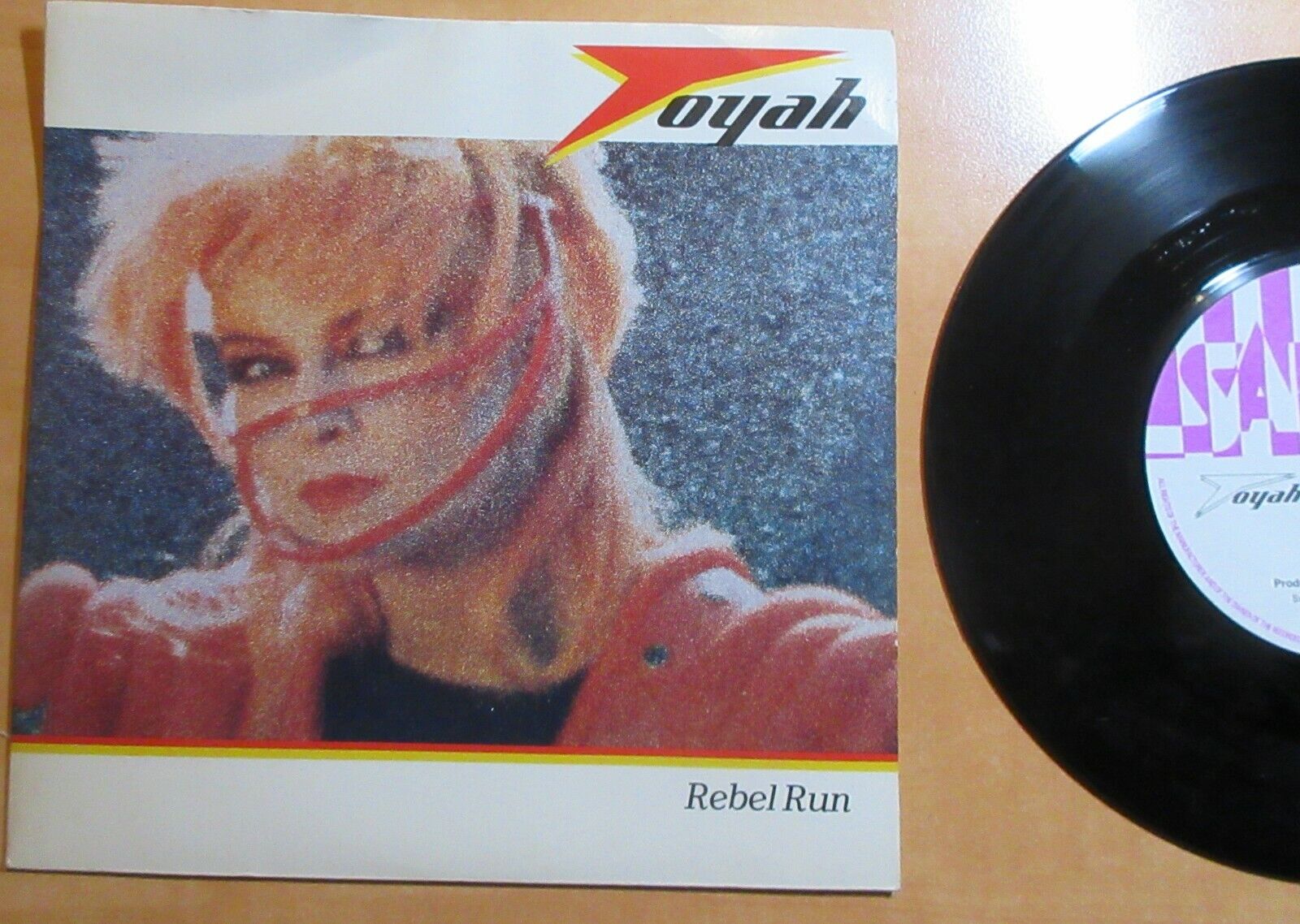 Toyah, Rebel Run, 7" Vinyl Record, 1983, SAFE56, Safari Records