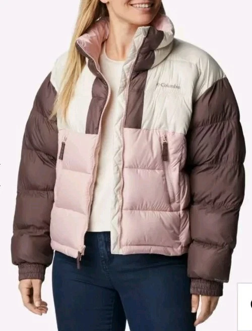 Columbia Omni-Heat Pike Lake II Cropped Puffer Zip Up Jacket Womens Size-1X