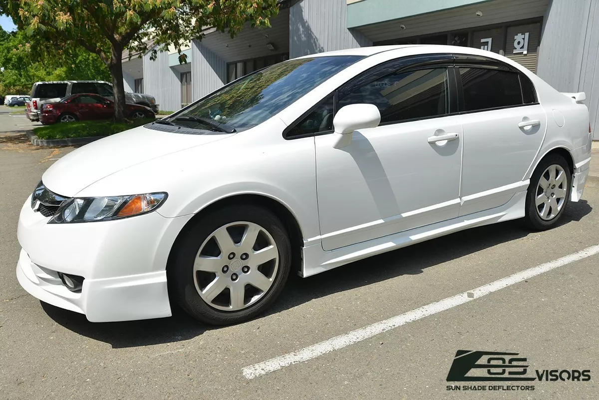 For 06 11 Honda Civic Sedan JDM Mugen II Style Side Window Vents