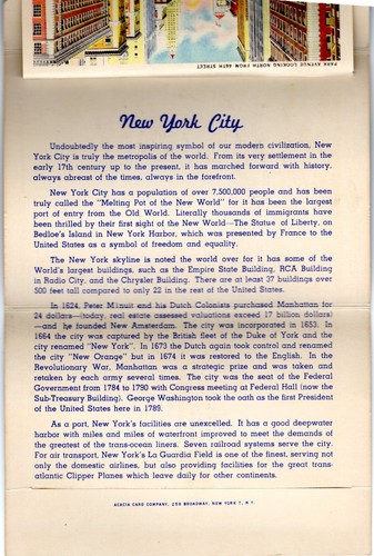 Postcard Folder NY Souvenir of New York City - Picture 5 of 5