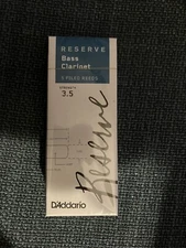 D'Addario Reserve Bass Clarinet Reeds 3.5 - 5 Per Box