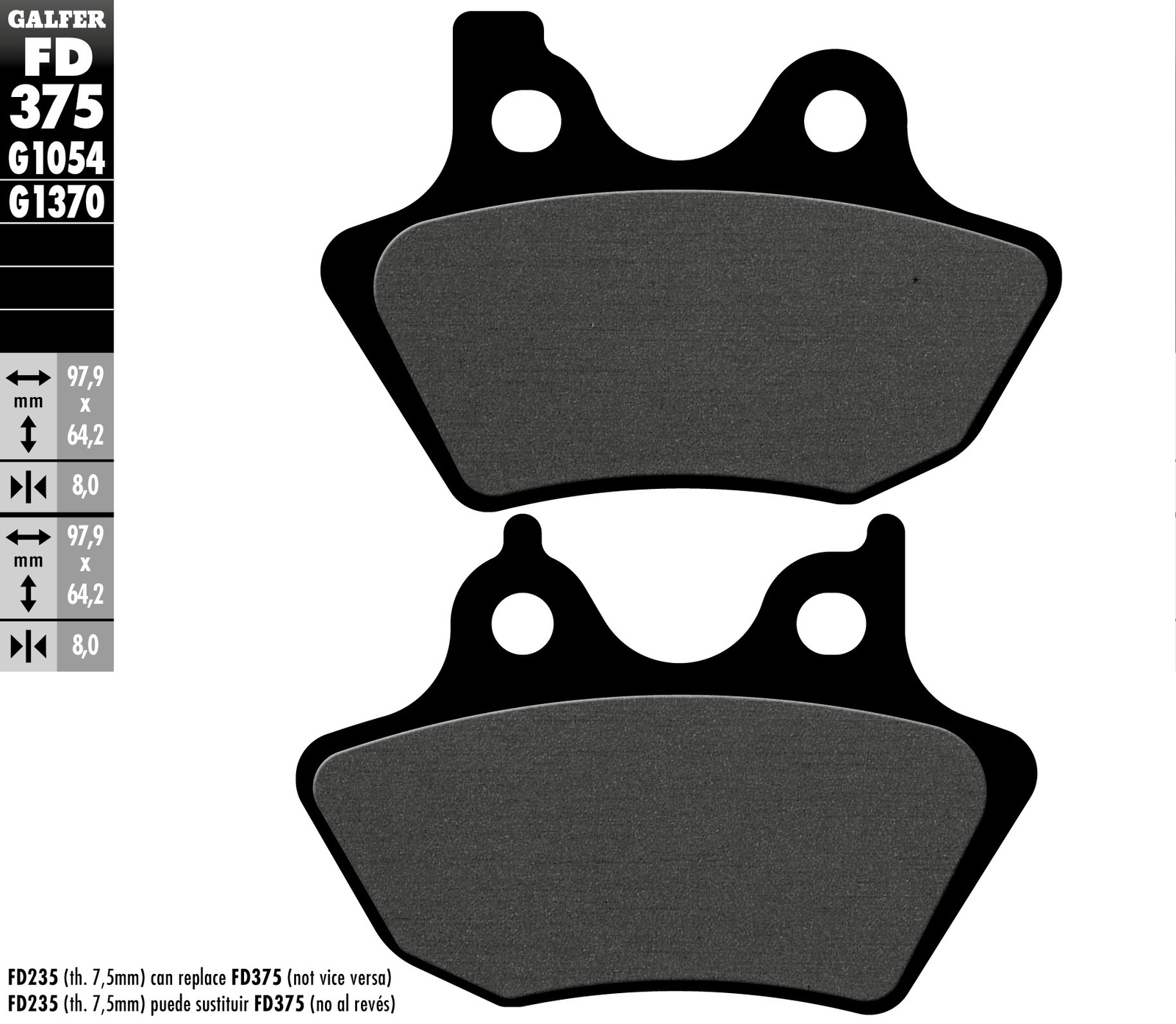Plaquettes de frein KH400 Harley Davidson pour rouler sous la pluie