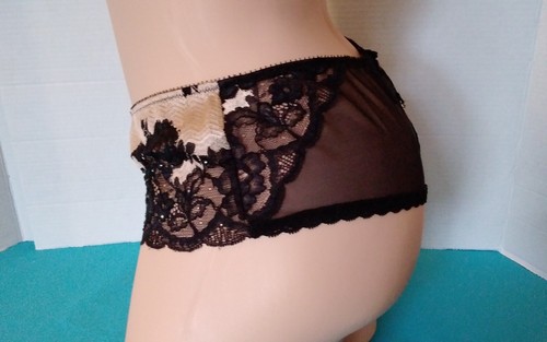 Panties Victoria’s Secret Very Sexy Gold SZ L Tanga Thong Lace Corset Sequins - Picture 5 of 11