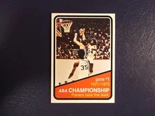 1972-73 Topps Basketball ABA Championship Card # 241