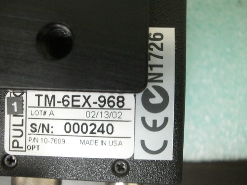 Cámara de inspección Pulnix TM-6EX-968, 10-7609, sin usar, EE. UU. + 92726 - Imagen 3 de 10