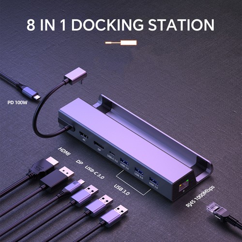 8 in 1 Docking Station for Lenovo Legion Go/ASUS Rog Ally/Steam Deck - Picture 5 of 7