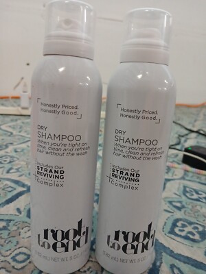 2x Root To End, Dry Shampoo 182 ML / 5oz Each. Free Ship! New No Box.