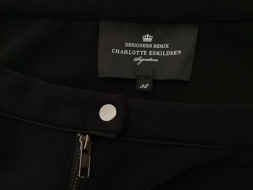 Designers Remix Charlotte Eskildsen Größe 38 Schwarz Kurz Mini-Rock Taschen - Bild 4 von 5