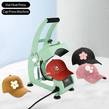 Hat Heat Press Machine with Digital LCD Timer & Temperature Control for Caps