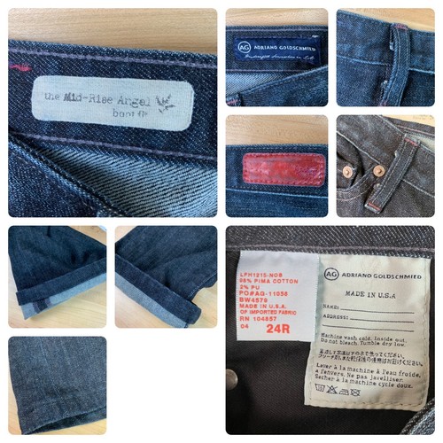 EUC Adriano Goldschmied Mid Rise Angel Jeans 24R Boot Denim Wash Rise Stretch AG - Picture 6 of 12