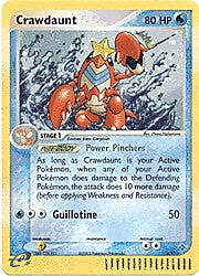 Pokemon EX Dragon   3/97 Crawdaunt Card