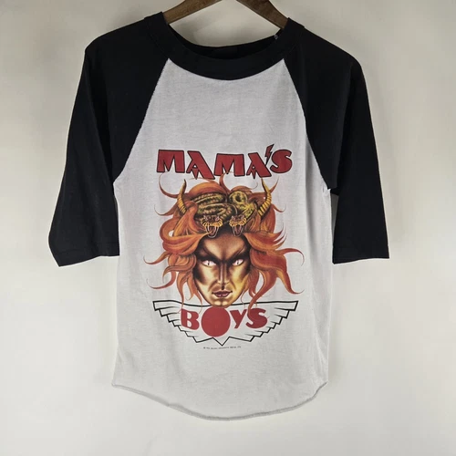 RARE Vintage 80s Mamas Boys Power And Passion Concert R 1980s vintage concert t-shirt, vintage, single stitch, B+ condition