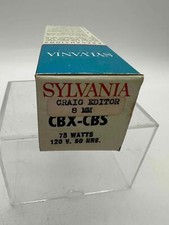 BULB / LAMP CBX CBS 75W 120V SYLVANIA Projector Blue Dot NOS Craig Editor 8 mm