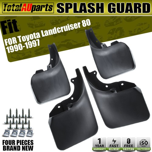 4x Mud Flaps Splash Guards For Toyota Land Cruiser 200 Series (2008-2015) - Front & Rear Set
