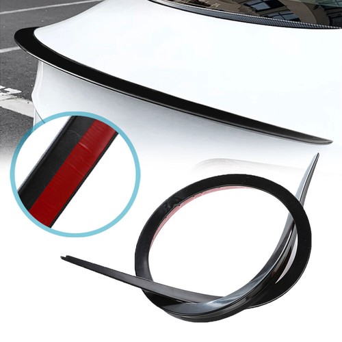 1.5M Car Rear Trunk Spoiler Lip Roof Tail Wing Universal Accessories Black - Picture 2 of 10