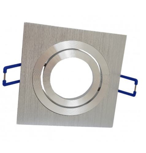 PORTA FARETTO DA INCASSO FISSO ORIENTABILE LAMPADINE LED GU10 MR16 controsoffitt - Foto 14 di 26