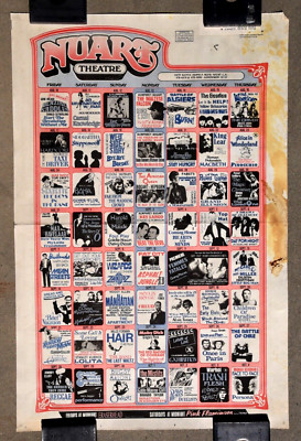 Nuart Theatre LA Art House Movie Schedule Poster John Huston Fest 1970's
