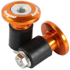 Hope Grip Doctor Handlebar Bar Ends Plugs Pair - Orange - Brand New