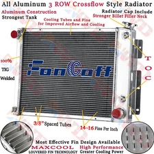 3 Row Radiator For 1967-1969 68 Chevy Camaro/Pontiac Firebird Am 350 Small Block