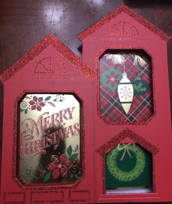 Hallmark Ornaments Merry Christmas Lettering Wreath 24 Christmas Card Self Seal