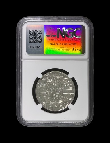CZECH REPUBLIC. 2001, 200 Korun, Silver - NGC MS69 - Top Pop 🥇 Euro Currency - Picture 4 of 5