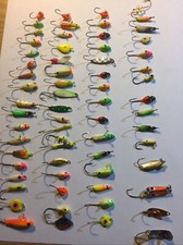 Fishing Lures 66,Misc Ice Fishing 🎣Panfish Jigs, Assortment, Fish, Single Hook.