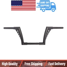 10" Rise Ape Hanger Chrome Handlebar 1-1/4" Fit Harley Sportster XL Black