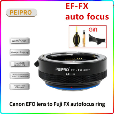 PEIPRO EF-FX Auto lens adapter Ring for Canon EF Lens to Fujifilm X Mount Camera