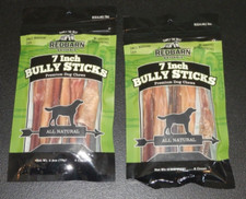 RedBarn Naturals 7 Inch Bully sticks for dogs 6 count each LOT OF 2