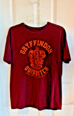 Harry Potter Gryffindor Quidditch T-Shirt Men's Size XL Maroon Red