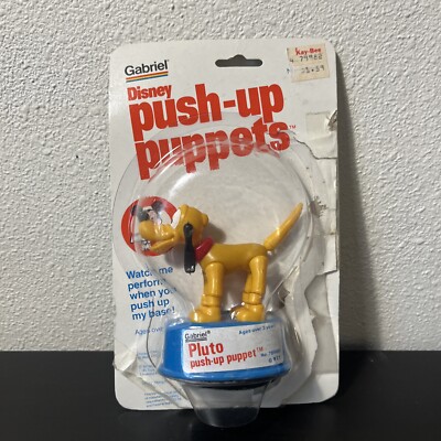 Pluto Gabriel Disney Push-Up Puppets Toy Sealed