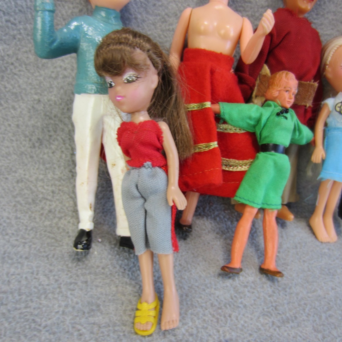 ヴィンテージ　ドール　ドイツ製　 caco doll ドールハウス Vintage House Doll Lot German Caco Bendy Doll | eBay
