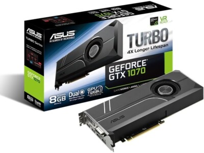 ASUS Turbo GeForce GTX 1070 8GB GDDR5 Graphics Card (TURBO-GTX1070-8G) Used