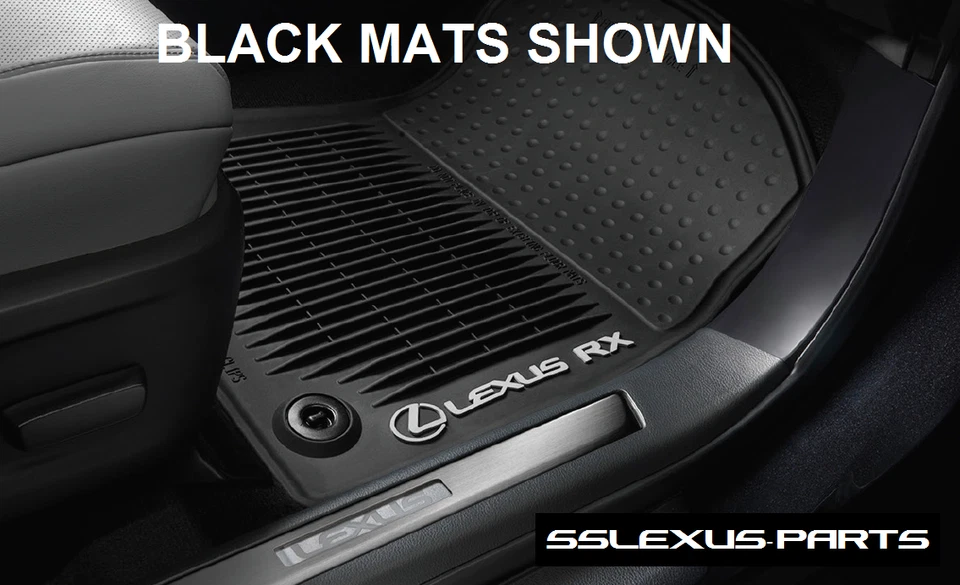 Lexus RX350 RX450H (2016-2022) OEM Genuine ALL WEATHER FLOOR MATS 4pc (Brown)  - Image 4 of 4