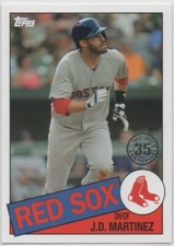 J.D. Martinez 2020 TOPPS SERIES 1 1985 35th Anniversary #85-16 Red Sox