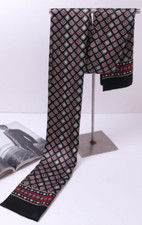 100 Silk men women Scarf satin neckerchief Wrap plaids black red gray MY221-8